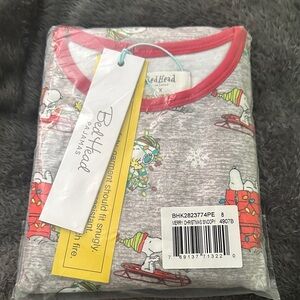 BedHead Kids Pajama Set - Merry Christmas Snoopy Festive